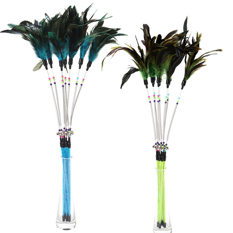 Feather and Bell Cat Wand, alternate view 2