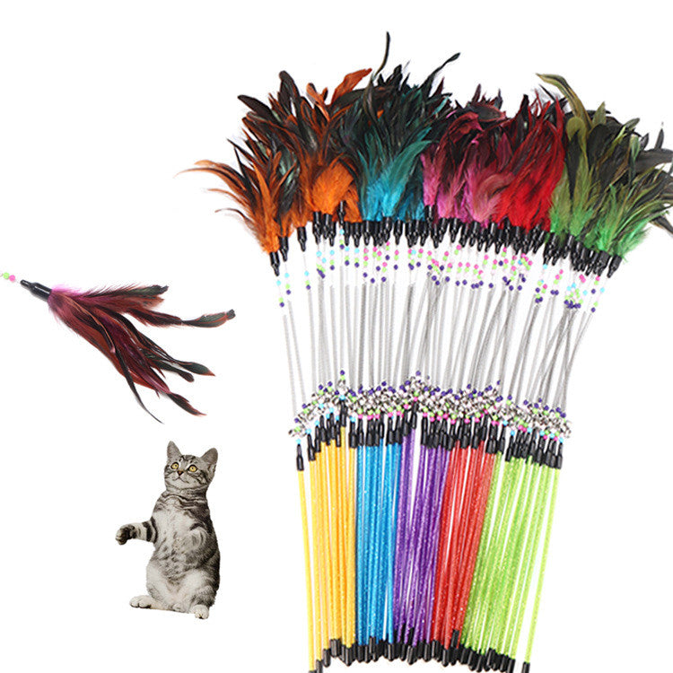 Feather and Bell Cat Wand, alternate view 1