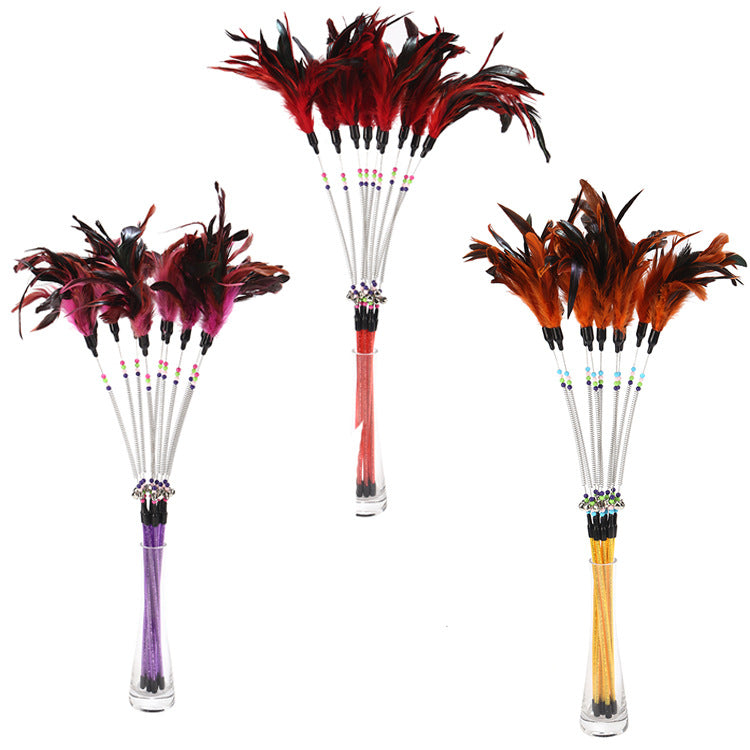 Feather and Bell Cat Wand, alternate view 4