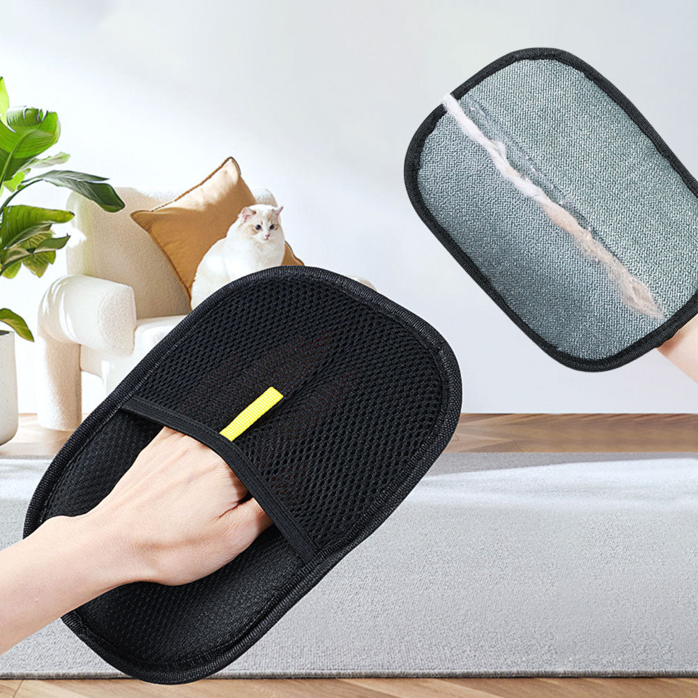 Pet hair removal mitt, view 4