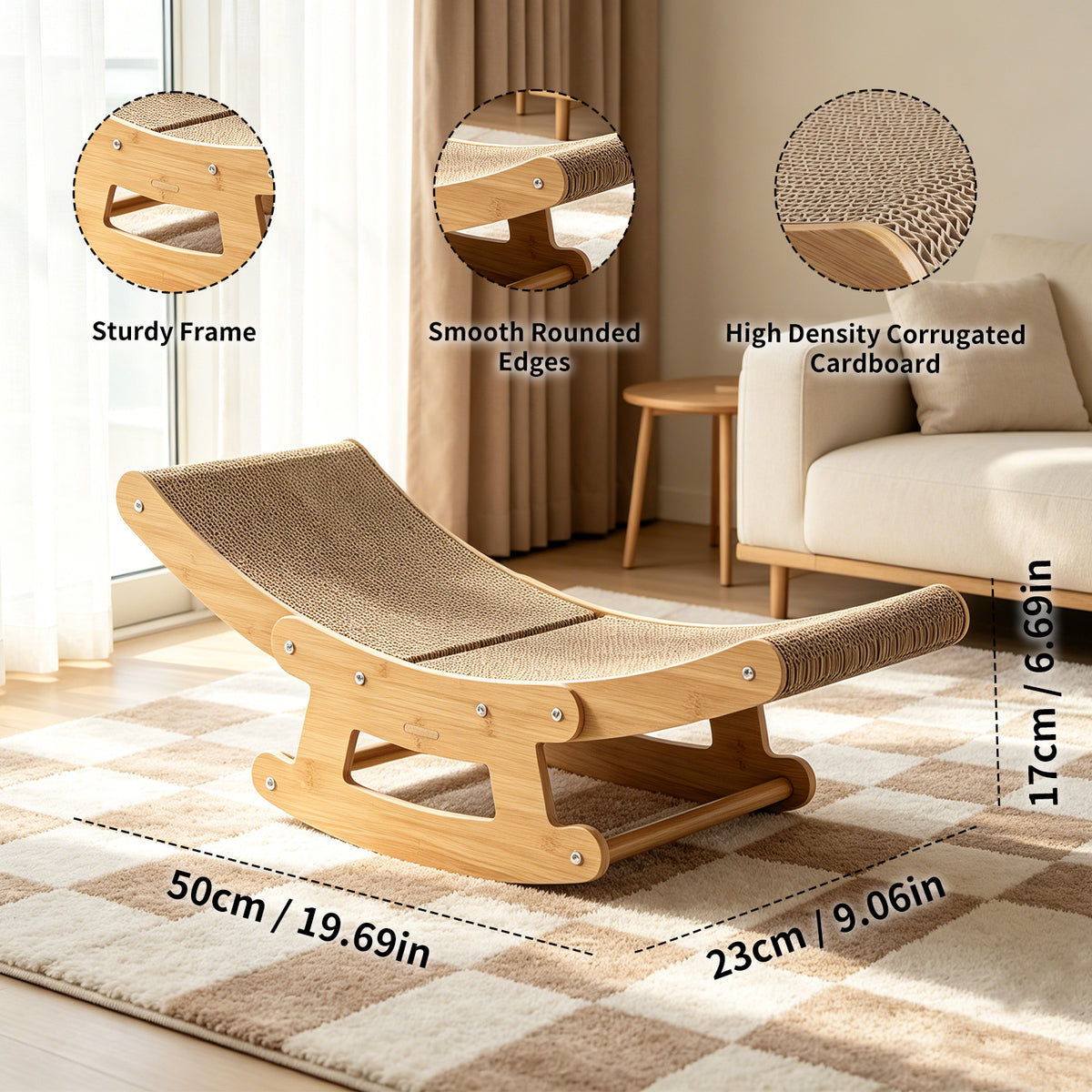 2-in-1 Rocking Scratcher Lounge, alternate view 2