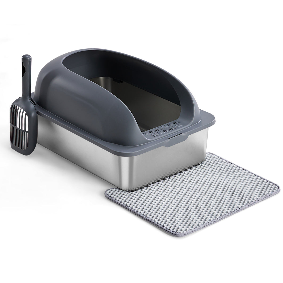 Stainless Steel Covered Litter Box, alternate view 6
