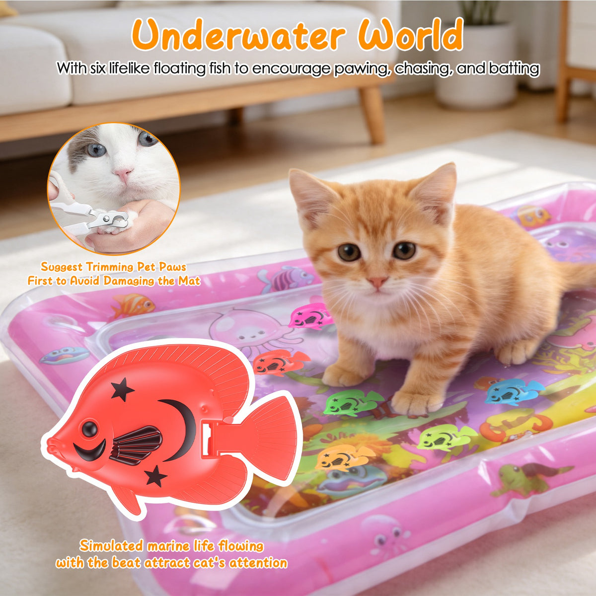 Cat Water Play Mat, view 7
