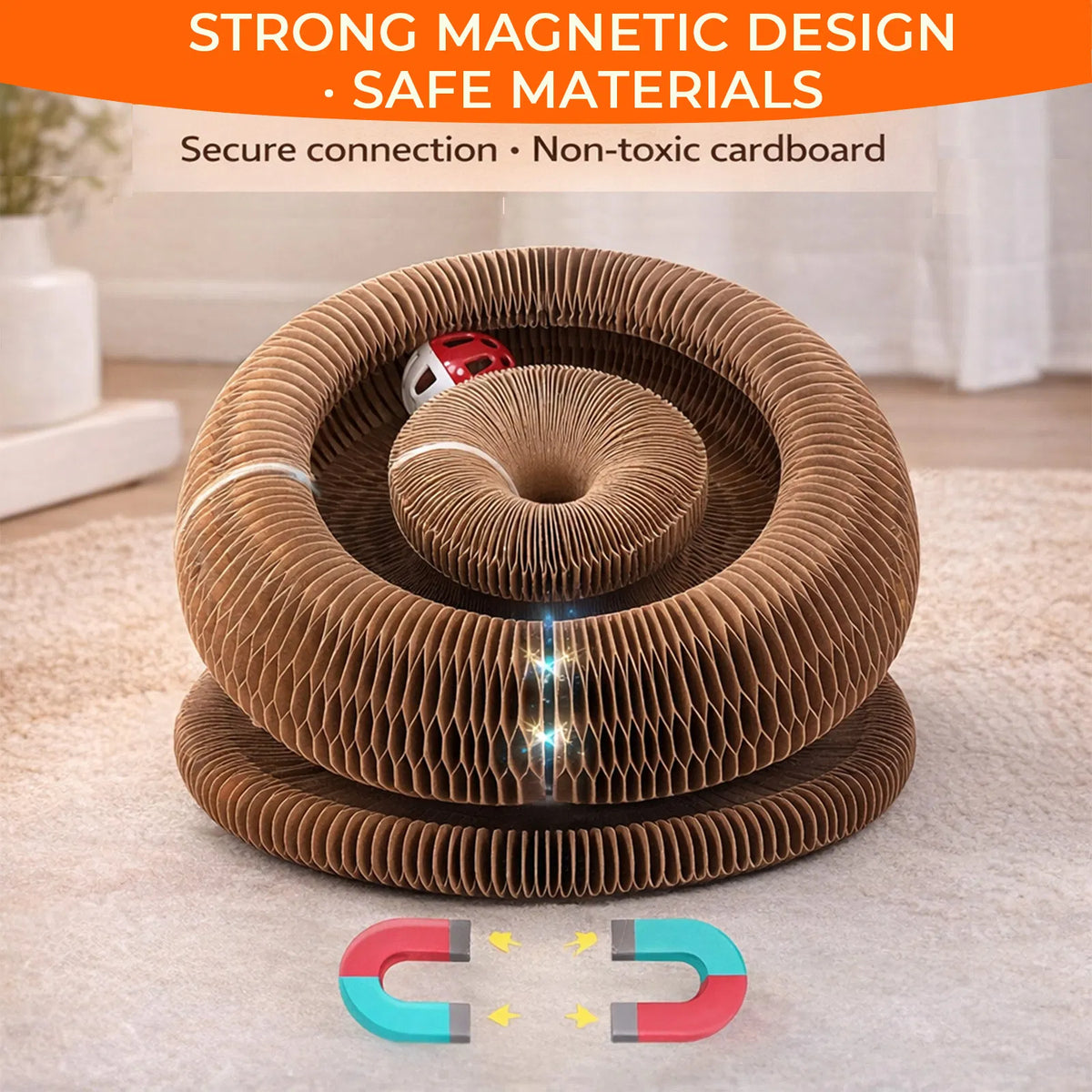 Accordion Scratcher with Ball, alternate view 1